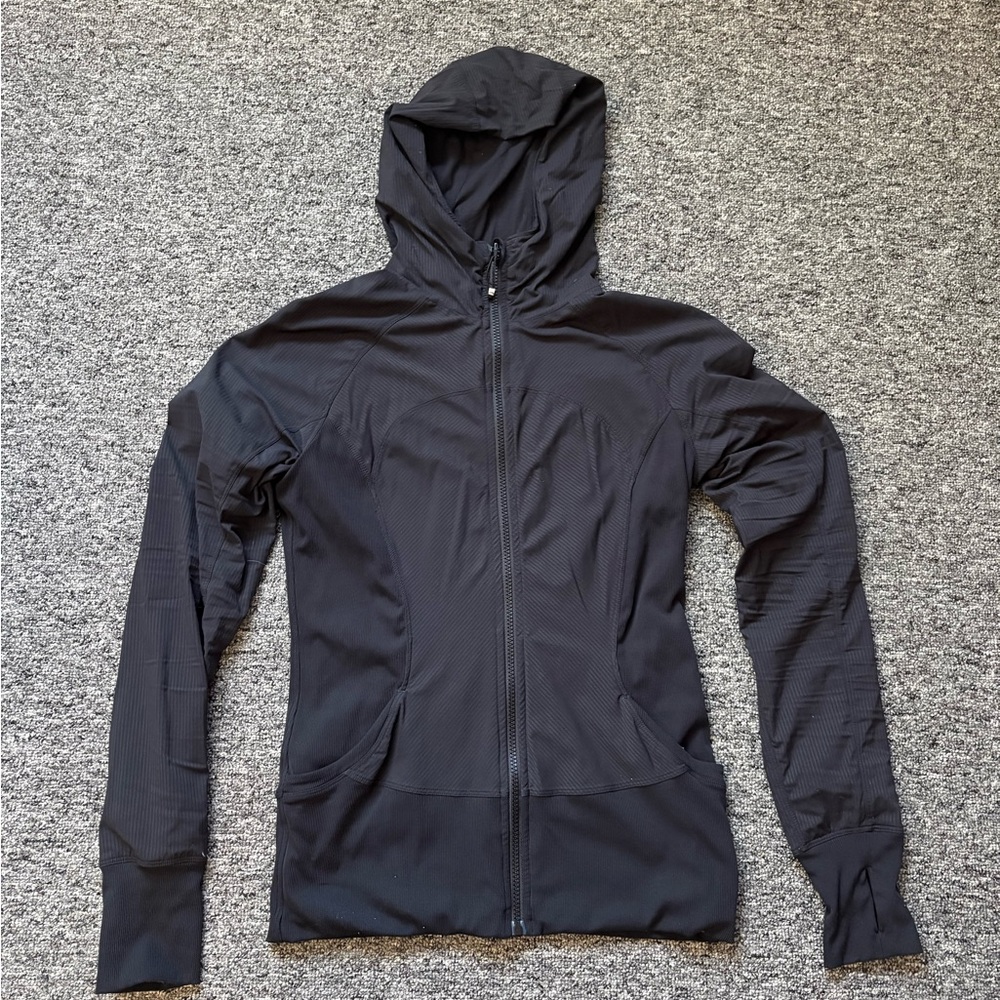 Women's Lululemon Black Hooded Reversible Jacket